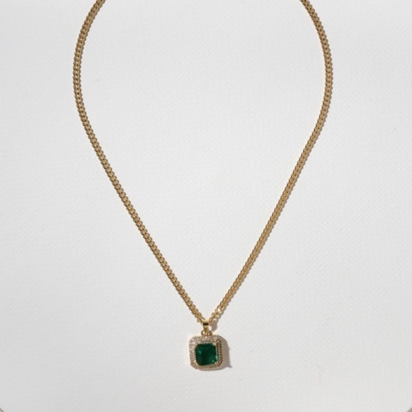 Anthropologie Vanessa Mooney Emerald Isle Necklace - Picture 2 of 2